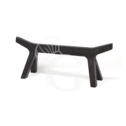 Alare A Cavalletto Appoggia Legna In Ghisa - L 400 Mm