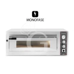 Supplemento Per Alimentazione Monofase Forno Elettrico 4 Pizze Ø 350 Mm 1 Camera Controllo Meccanico 5,75 Kw