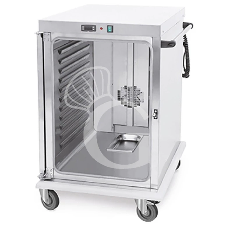 Armadio Caldo Portateglie Su Ruote Con Guide Stampate Per 10 Teglie GN2/1 3 Armadio Caldo Portateglie Su Ruote Con Guide Stampate Per 10 Teglie GN2/1