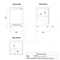 Armadio Congelatore Statico -18°C/-22°C 120 LT Classe Energetica B -Vendite GATRODOMUS armadio congelatore statico 18c 22c 120 lt classe energetica b 9
