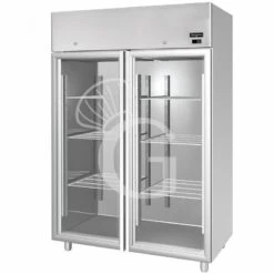 Armadio Refrigerato Ventilato 2 Porte Vetro -2°C/+10°C 1200 LT