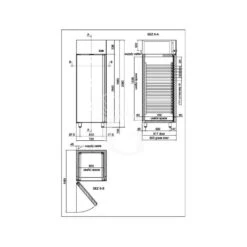 Armadio Refrigerato Ventilato Porta Vetro 0°C/+10°C 700 LT 11 Armadio Refrigerato Ventilato Porta Vetro 0°C/+10°C 700 LT -Vendite GATRODOMUS armadio refrigerato 700 lt temp 010 con porta vetro 4
