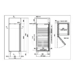 Armadio Congelatore Per Gelateria -18°C/-22°C 700 LT Classe Energetica C -Vendite GATRODOMUS armadio refrigerato 700 lt temp 18 22 gelateria 7