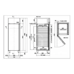 Armadio Refrigerato Ventilato Per Carne 2 Porte -2°C/+10°C 700 LT Classe Energetica C 21 Armadio Refrigerato Ventilato Per Carne 2 Porte -2°C/+10°C 700 LT Classe Energetica C -Vendite GATRODOMUS armadio refrigerato 700 lt temp 210 2 porte per carne 9