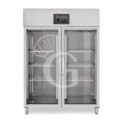 Armadio Refrigerato Ventilato 2 Porte Vetro -2°C/+8°C 1333 LT