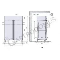 Armadio Refrigerato Ventilato, 2 Porte Vetro -2°C/+10 °C 1400 LT 18 Armadio Refrigerato Ventilato, 2 Porte Vetro -2°C/+10 °C 1400 LT -Vendite GATRODOMUS armadio refrigerato ventilato 2 porte vetro 2c10 c 1400 lt 7