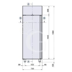 Armadio Refrigerato Ventilato 0°C/+10°C 700 LT Classe Energetica A 28 Armadio Refrigerato Ventilato 0°C/+10°C 700 LT Classe Energetica A -Vendite GATRODOMUS armadio refrigerato ventilato classe a capacita 700 lt e temperatura 0c10c 11