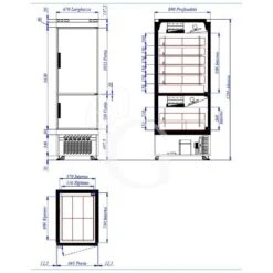 Armadio Refrigerato Ventilato Gelateria Temperatura Combinata 2 Porte -25°C/+5°C E -40°C/-18°C 620 LT -Vendite GATRODOMUS armadio refrigerato ventilato per gelateria con temperatura combinata 25c 5c e 40c 18c e capacita 620 lt 2