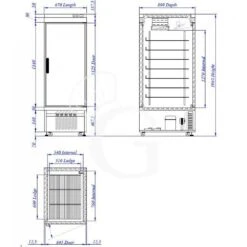 Armadio Congelatore Ventilato Gelateria -18°C/-40°C 650 LT 8 Armadio Congelatore Ventilato Gelateria -18°C/-40°C 650 LT -Vendite GATRODOMUS armadio refrigerato ventilato per gelateria temperatura 18c 40c 650 lt 2