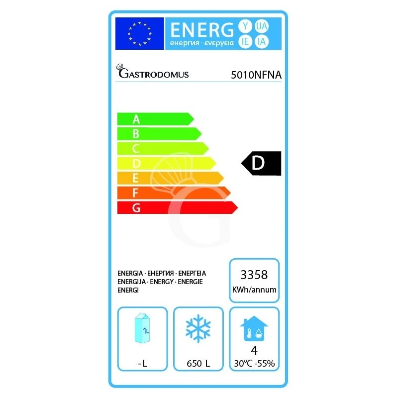 Armadio Congelatore Ventilato Gelateria -18°C/-40°C 650 LT 6 Armadio Congelatore Ventilato Gelateria -18°C/-40°C 650 LT - immagine 4