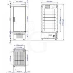 Armadio Congelatore Ventilato Gelateria -25°C/+5°C 650 LT -Vendite GATRODOMUS armadio refrigerato ventilato per gelateria temperatura 25c 5c 650 lt 3