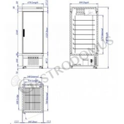 Armadio Freezer Ventilato Per Gelateria -35°C/-5°C 650 LT -Vendite GATRODOMUS armadio refrigerato ventilato per gelateria temperatura 35c 5c 650 lt 2