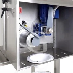 Arrotondatrice Maxi In Acciaio Inox Con Coclea In Alluminio Alimentare Grezzo E Porzionatrice Combinate Con Supporto -Vendite GATRODOMUS arrotondatrice in acciaio verniciato e porzionatrice combinate con supporto in acciaio inox 4