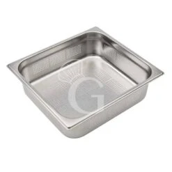 Bacinella Forata In Acciaio Inox GN2/3 L 353 Mm X P 325 Mm X H 100 Mm