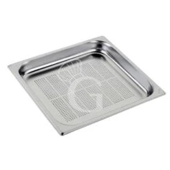Bacinella Forata In Acciaio Inox GN2/3 L 353 Mm X P 325 Mm X H 20 Mm