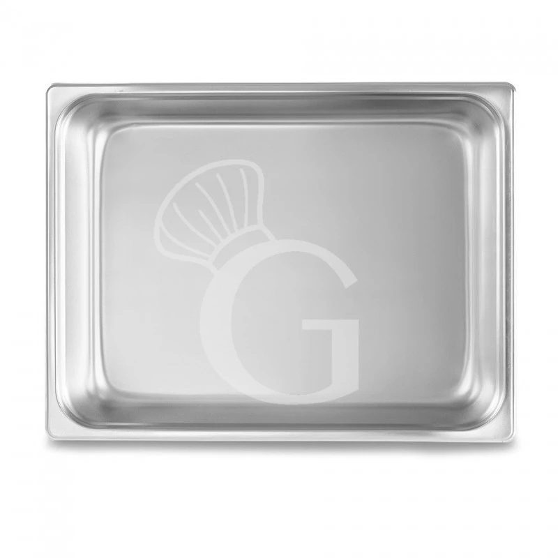 Bacinella In Acciaio Inox GN2/1 L 650 Mm X P 530 Mm X H 65 Mm 18,9 LT 4 Bacinella In Acciaio Inox GN2/1 L 650 Mm X P 530 Mm X H 65 Mm 18,9 LT - immagine 2