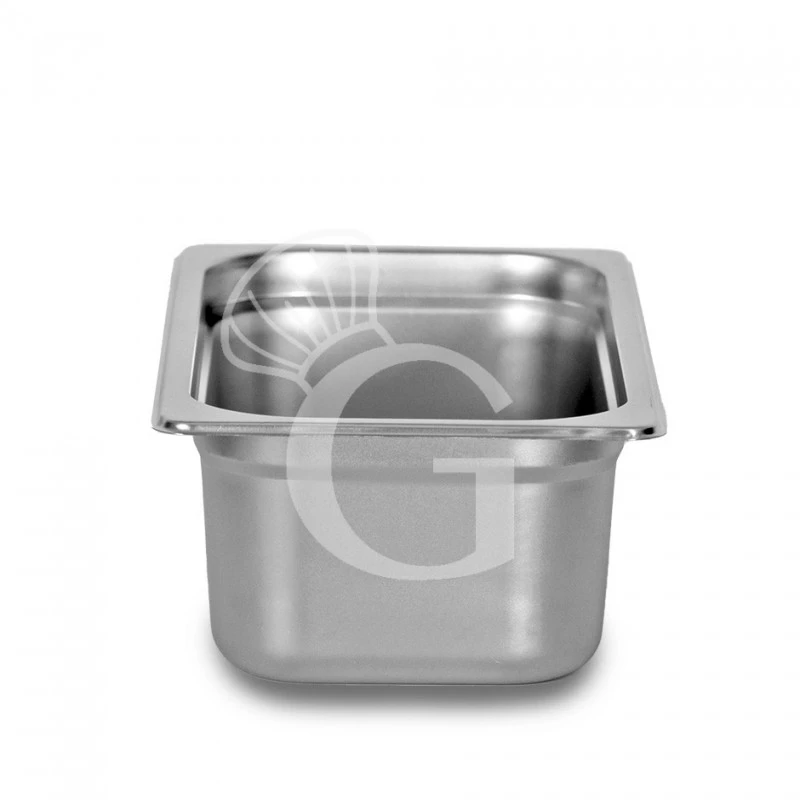 Bacinella In Acciaio Inox GN1/3 L 325 Mm X P 176 Mm X H 100 Mm 4 Bacinella In Acciaio Inox GN1/3 L 325 Mm X P 176 Mm X H 100 Mm - immagine 2