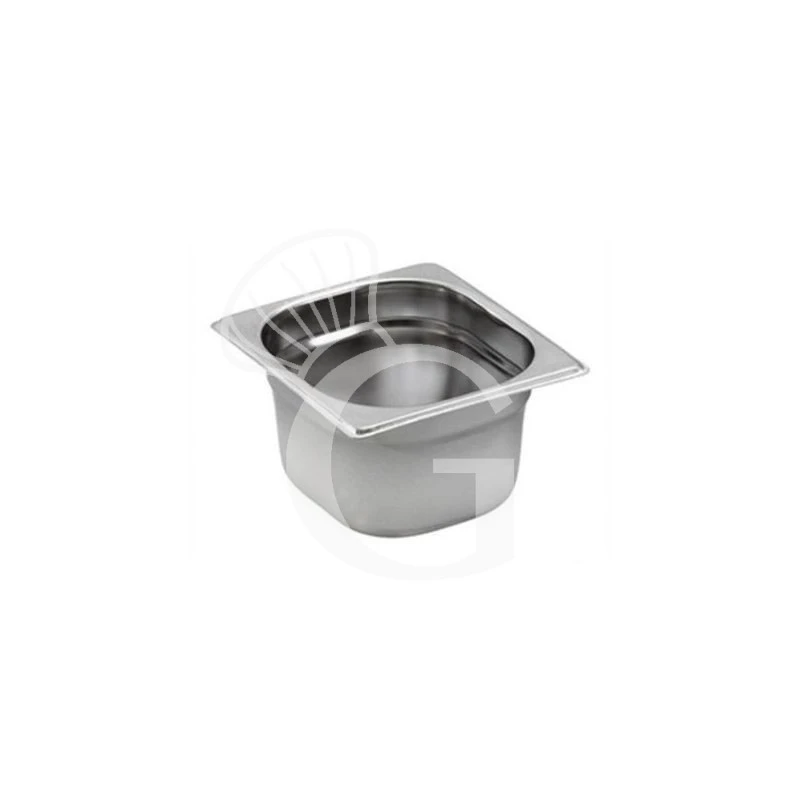 Bacinella In Acciaio Inox GN1/9 L 176 Mm X P 108 Mm X H 65 Mm 4 Bacinella In Acciaio Inox GN1/9 L 176 Mm X P 108 Mm X H 65 Mm - immagine 2