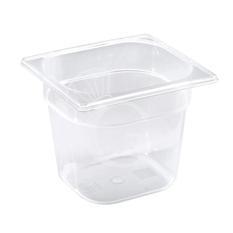Bacinella In Polipropilene GN 1/6 - 176 Mm X 162 Mm X H 200 Mm 3 Bacinella In Polipropilene GN 1/6 - 176 Mm X 162 Mm X H 200 Mm