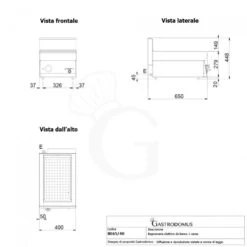 Bagnomaria Elettrico Da Banco Predisposto Per Bacinelle GN H 150 Mm L 400 Mm X P 650 Mm -Vendite GATRODOMUS bagnomaria elettrico 1 vasca gn 11 h 15 1