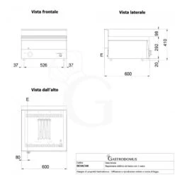 Bagnomaria Elettrico Da Banco Predisposto Per Bacinelle GN H 150 Mm L 600 Mm X P 600 Mm 5 Bagnomaria Elettrico Da Banco Predisposto Per Bacinelle GN H 150 Mm L 600 Mm X P 600 Mm -Vendite GATRODOMUS bagnomaria elettrico 1 vasca gn h15 1