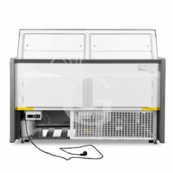 Banco Espositivo Gastronomia Ventilato, SENZA Vetro , Ripiano Intermedio, 0°/+5°C, L.1580 Mm Full Optional - SECONDA SCELTA -Vendite GATRODOMUS banco espositivo gastronomia ventilato vetro curvo ripiano intermedio 05c lunghezza 1580 mm full optional 12