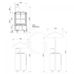 Banco Gelato Ventilato Su Ruote Joy 10 Pozzetti Con Riserva E Cappottina Telescopica Grigio, L 1316 X P 856 X H 2170 Mm -Vendite GATRODOMUS banco gelato ventilato su ruote joy 10 pozzetti con riserva e cappottina telescopica grigio l 1316 x p 856 x h 2170 mm 3