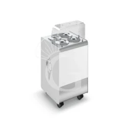 Banco Gelato Ventilato Su Ruote Joy 4 Pozzetti Con Riserva, L 596 X P 604 X H 1005 Mm