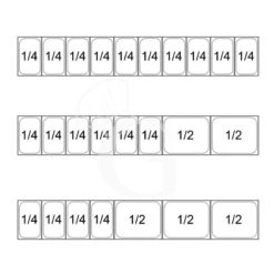 Banco Pizza 600x400 3 Porte Vetrina 10 Bacinelle GN1/4 580 LT -Vendite GATRODOMUS banco pizza 600x400 3 porte vetrina 10 bacinelle gn14 580 lt 6