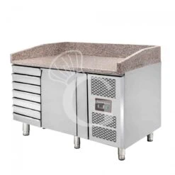 Banco Pizza 600x400 1 Porta 7 Cassetti 210 LT -Vendite GATRODOMUS banco pizza 60x40 1 porta e 7 cassetti 1 2