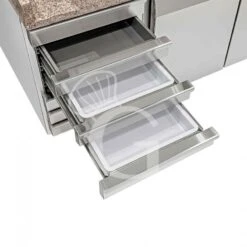 Banco Pizza 600x400 1 Porta 7 Cassetti 210 LT -Vendite GATRODOMUS banco pizza 60x40 1 porta e 7 cassetti 1 5