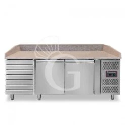Banco Pizza In Granito 600x400 2 Porte 7 Cassetti 390 LT