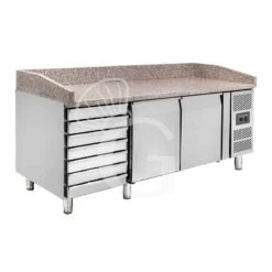 Banco Pizza In Granito 600x400 2 Porte 7 Cassetti 390 LT 15 Banco Pizza In Granito 600x400 2 Porte 7 Cassetti 390 LT -Vendite GATRODOMUS banco pizza in granito 600x400 2 porte 7 cassetti 390 lt 3