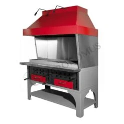 Barbecue Modulare Doppio Alimentato A Carbone Vegetale Lunghezza 1500 Mm -Vendite GATRODOMUS barbecue modulare doppio alimentato a carbone vegetale lunghezza 1500 mm 1