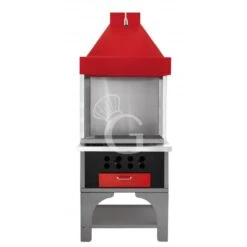 Barbecue Modulare Singolo Alimentato A Carbone Vegetale Lunghezza 790 Mm