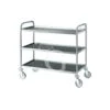 Carrello In Acciaio Inox AISI304 Con 3 Ripiani Di Dimensioni 800X500X960mm, Portata 180 Kg -Vendite GATRODOMUS base cestellibcr5050