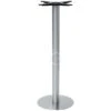 Base In Acciaio Inox Satinato Altezza 110 Cm