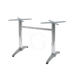 Base Doppia In Alluminio Altezza 70 Cm