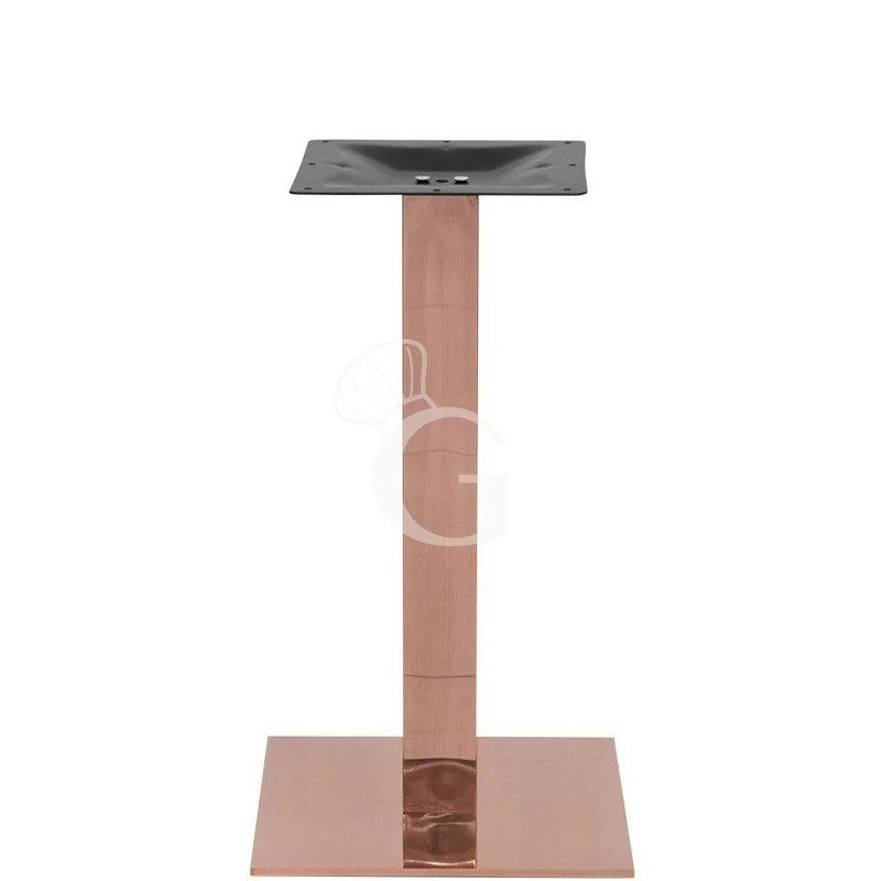 Base In Acciaio Inox Rame Satinato, Piedini Regolabili - Altezza 720 Mm 3 Base In Acciaio Inox Rame Satinato, Piedini Regolabili - Altezza 720 Mm