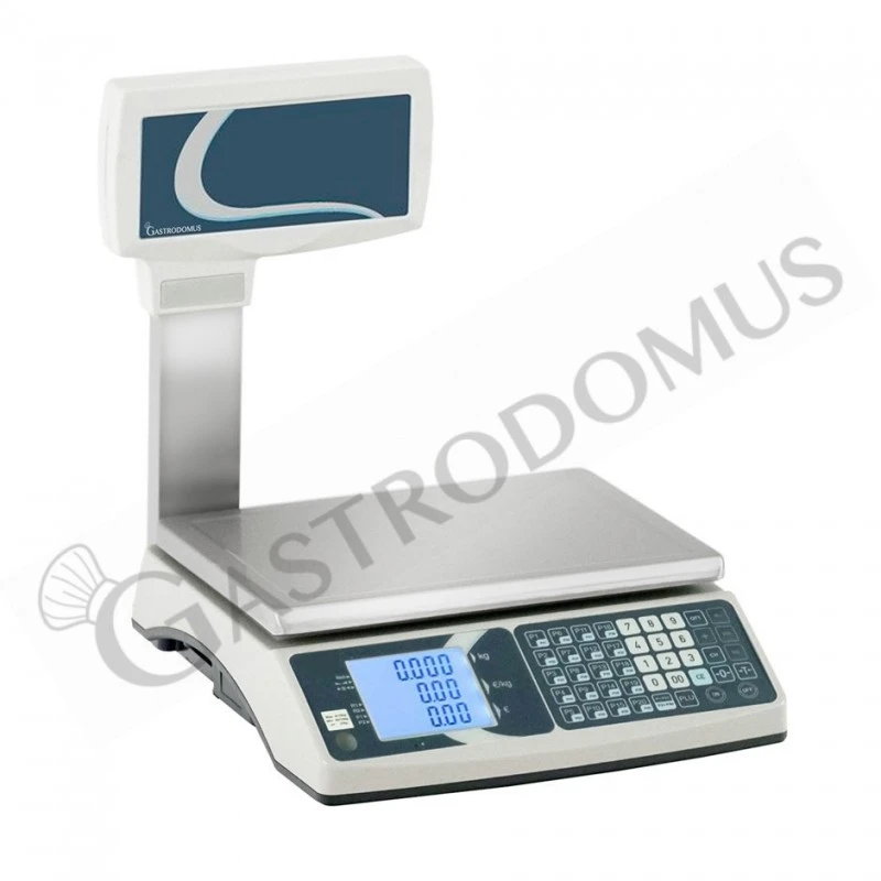 Bilancia Commerciale Con Visore A Colonna - Portata 30 Kg E Precisione 5/10 G 4 Bilancia Commerciale Con Visore A Colonna - Portata 30 Kg E Precisione 5/10 G - immagine 2