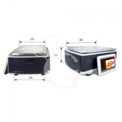 Bilancia Commerciale Etichettatrice Touch Screen Portata 3/6 Kg Divisione 1/2 G L 387 Mm X P 240 Mm X H 184 Mm 7 Bilancia Commerciale Etichettatrice Touch Screen Portata 3/6 Kg Divisione 1/2 G L 387 Mm X P 240 Mm X H 184 Mm -Vendite GATRODOMUS bilancia commerciale etichettatrice touch screen con portata 36 kg e divisione 12 g dotata di piatto pesatura frutta 2