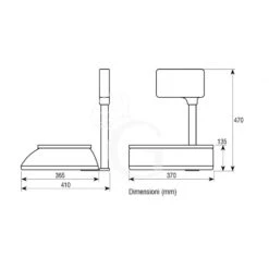 Bilancia Commerciale Visore A Colonna Stampante Portata 30 Kg Precisione 5/10 G - Uso Simultaneo Da 3 Operatori -Vendite GATRODOMUS bilancia commerciale visore a colonna stampante portata 30 kg precisione 510 g uso simultaneo da 3 operatori 2