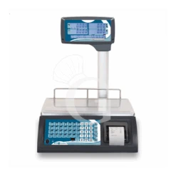 Bilancia Commerciale Visore A Colonna Stampante Portata 30 Kg Precisione 5/10 G - Uso Simultaneo Da 3 Operatori