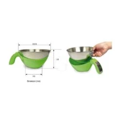 Bilancia Da Cucina Ciotola In Inox Display LCD Portata 5 Kg L 110 Mm X Diametro 210 Mm X H 115 Mm -Vendite GATRODOMUS bilancia da cucina portata 5 kg con piatto di diametro 210 mm 2