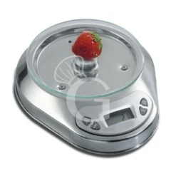 Bilancia Digitale Appoggia Merce In Inox Portata 5 Kg Scala Di Precisione 1 G L 230 Mm X P 190 Mm X H 50 Mm