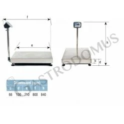 Bilancia Monocella Completa Portata 150 Kg Precisione 20 G L 600 Mm X P 500 Mm X H 840 Mm -Vendite GATRODOMUS bilancia monocella completa con portata 150 kg e precisione 20 g l 600 x p 500 x h 840 mm 5