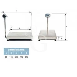 Bilancia Monocella Completa Portata 60 Kg Precisione 10 G L 500 Mm X P 400 Mm X H 840 Mm -Vendite GATRODOMUS bilancia monocella completa con portata 60 kg e precisione 10 g l 500 x p 400 x h 840 mm 5