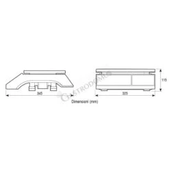 Bilancia Controllo Peso Display LCD Portata 30 Kg Precisione 1 G L 325 Mm X P 345 Mm X H 115 Mm 9 Bilancia Controllo Peso Display LCD Portata 30 Kg Precisione 1 G L 325 Mm X P 345 Mm X H 115 Mm -Vendite GATRODOMUS bilancia per controllo del peso portata 30 kg e precisione 1 g 3