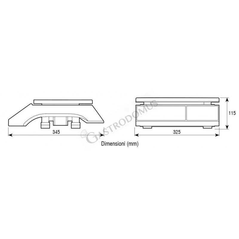 Bilancia Controllo Peso Display LCD Portata 30 Kg Precisione 1 G L 325 Mm X P 345 Mm X H 115 Mm 6 Bilancia Controllo Peso Display LCD Portata 30 Kg Precisione 1 G L 325 Mm X P 345 Mm X H 115 Mm - immagine 4