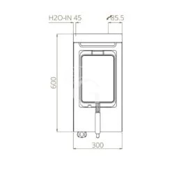Bollitore Pasta Elettrico Da Banco 1 Vasca L 330 Mm X P 600 Mm X H 410 Mm 11 LT 3500 W -Vendite GATRODOMUS bollitore pasta elettrico con potenza 3500 w 2 cestelli rubinetto e capacita 11 litri 2